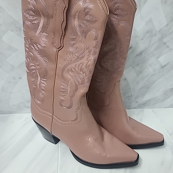 Jeffrey Campbell  Dagget Western Boots in pink rose sz 8 - Picture 4 of 8